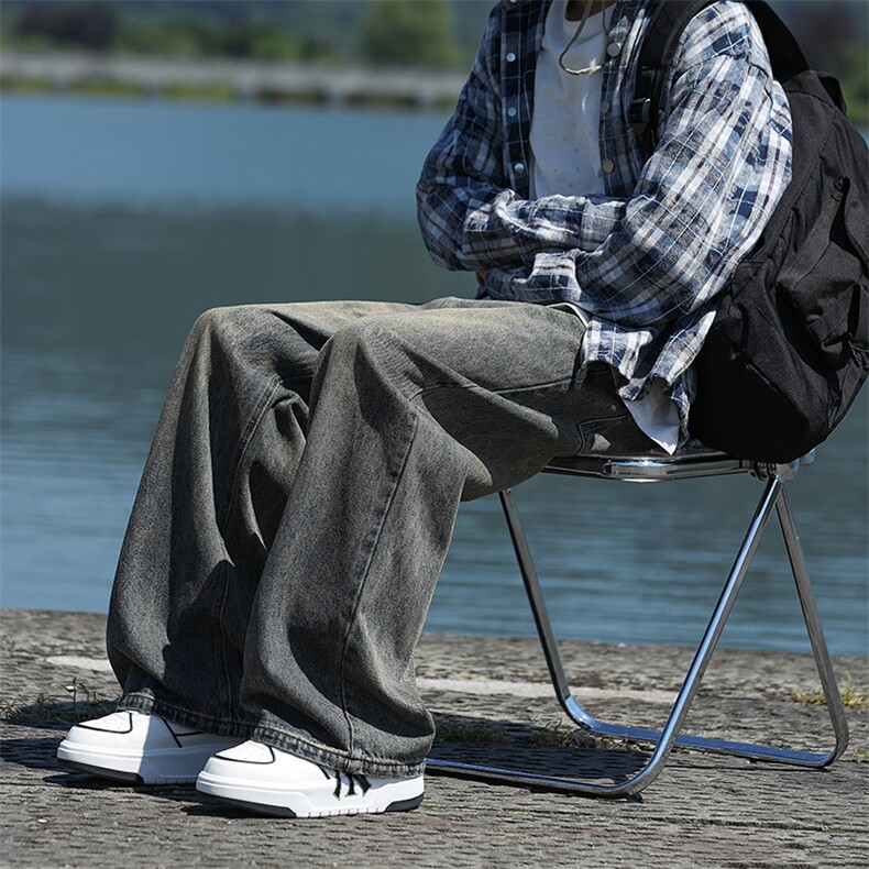 现货宽松直筒牛仔裤男复古蓝长裤KD619-P45控68,男装牛仔裤,电商D312-1