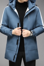 羽绒服男中长款潮流21新款男士连帽防寒保暖冬装外套GR69018-P310，男装羽绒服，电商B212（原钱塘6029）
