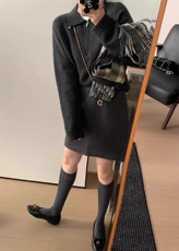 2025年秋季新款百搭女士半高拉链长袖针织衫，女装针织衫/毛衣，硕彦羊绒