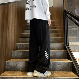 美式复古设计感小众运动裤男ins潮牌条纹休闲情侣裤子潮B2902-p33图片
