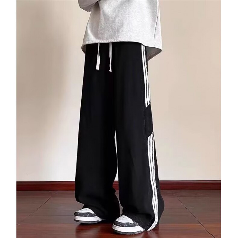 男秋冬季美式复古直筒宽松休闲阔腿裤高街潮牌长裤NY6014,男装休闲裤,星座1116A（原606A-3）