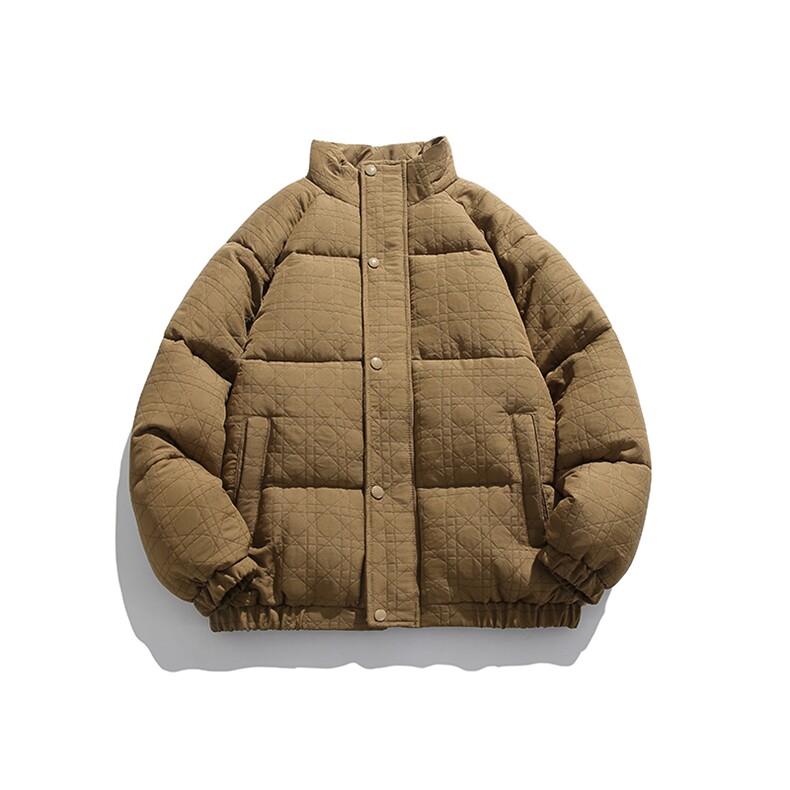 外27-2GANYOU日系钉扣式立领格子加厚面包服MY15-P200,男装棉衣,新杭派外27-2