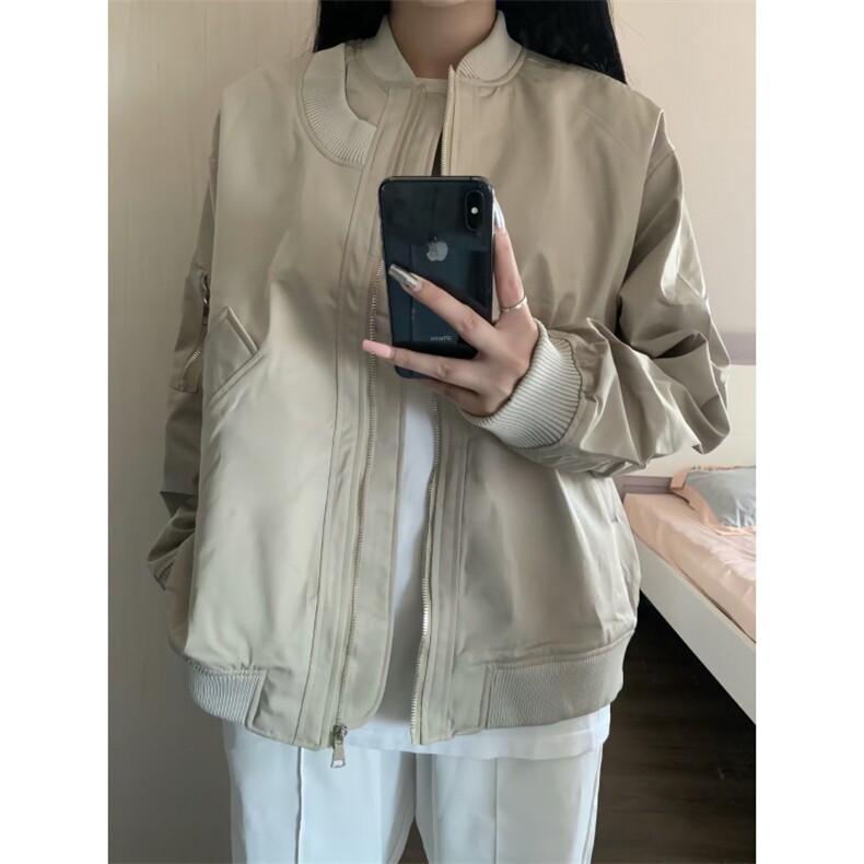 【有货】美式复古棒球服外套男女款春秋飞行员夹克JH8820HH-P58,男装夹克,星座1007（原301D）