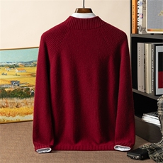 2025年秋季新款七针双股加厚针织男士羊绒开衫时尚休闲通勤百搭，男装羊绒开衫，星纬羊绒