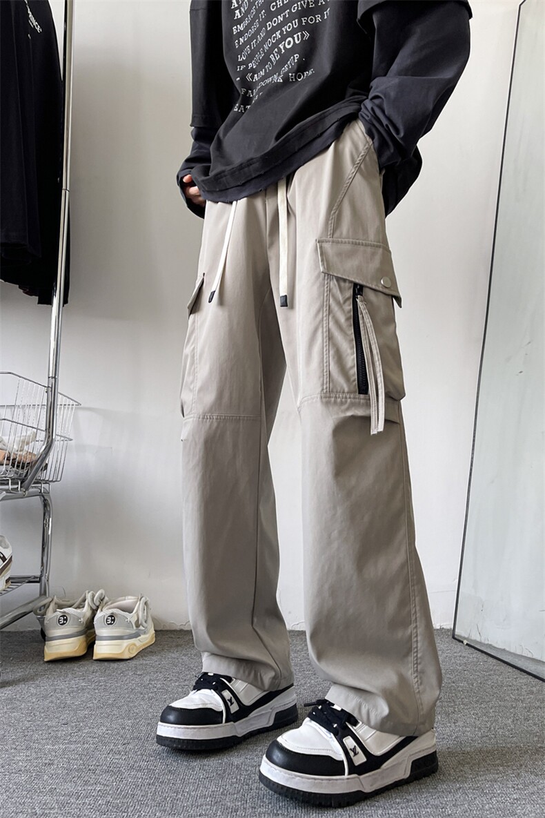 2025春季新款美式ins机能高街裤子冲锋直筒工装裤男882-P45,男装工装外套,电商C305A