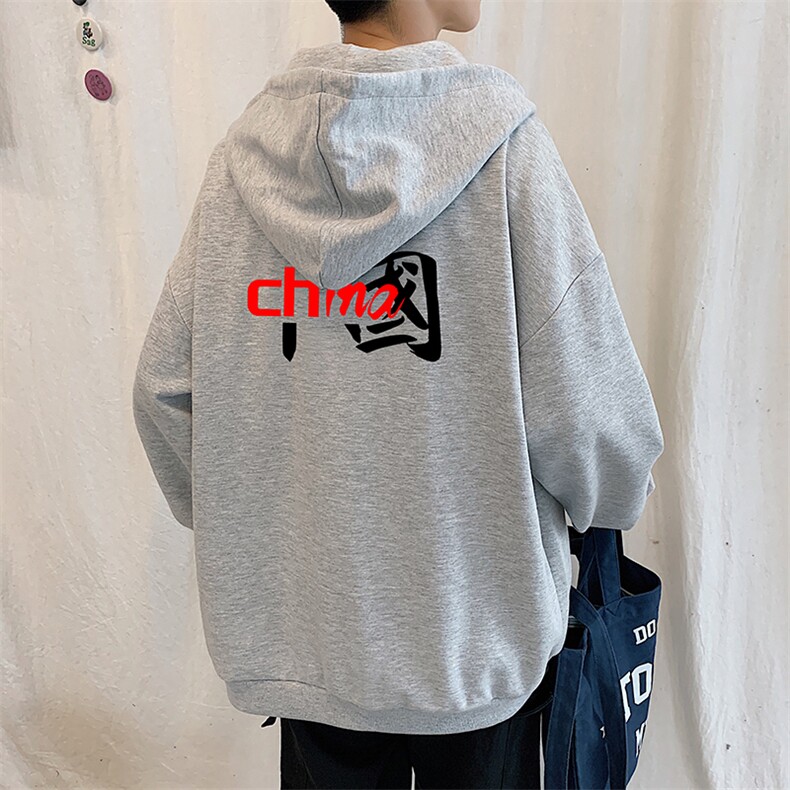 KS21189-P38加绒-P43连帽开衫卫衣男运动外套大码班服,男装卫衣,电商A040