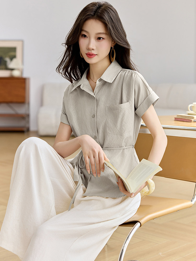 2026年夏季女休闲风时尚简约显瘦两件套,女装套装/套裙,婷轩阁