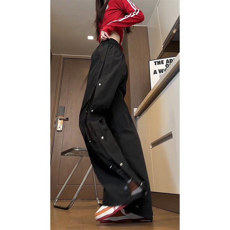【现货】A705-P55-控78防水冲锋裤排扣裤拼接网布休闲裤,男装休闲裤,电商B335