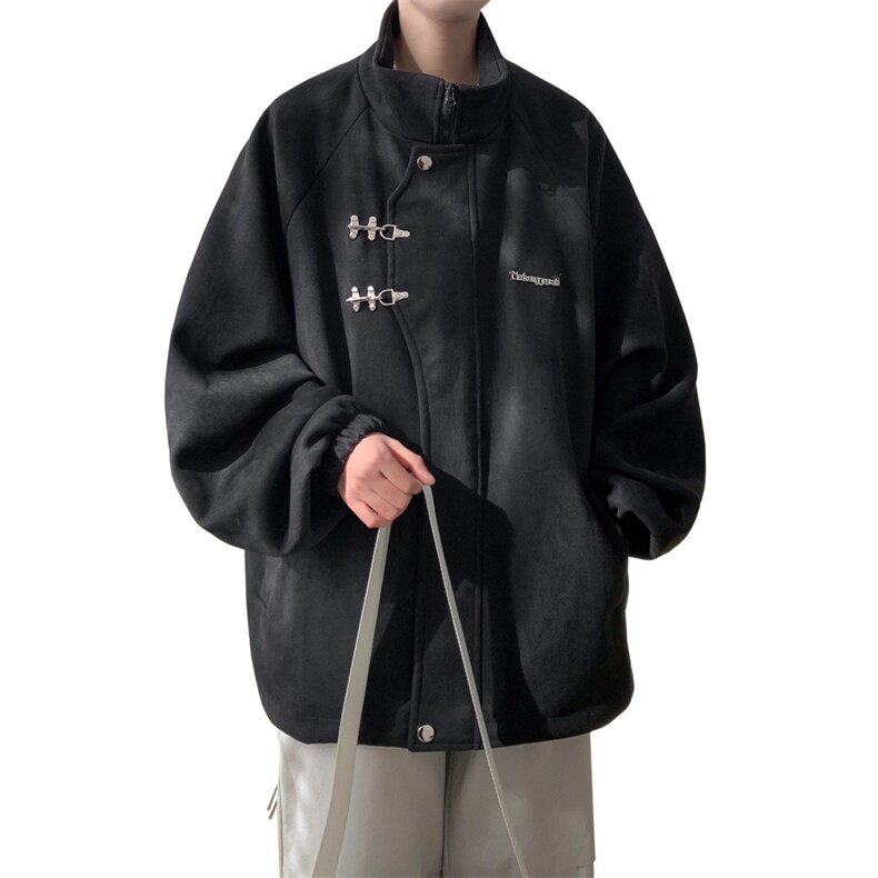 重磅！麂皮绒复合夹克飞机扣外套CP43-特P60控价：108,男装夹克,电商B371