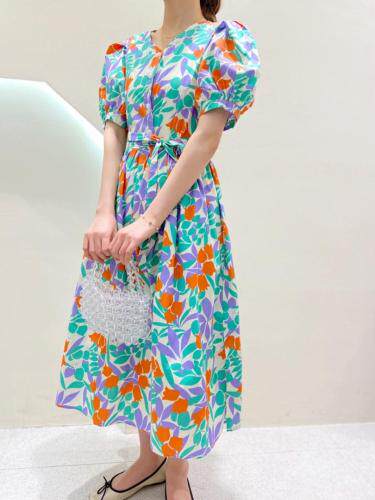 【现货】夏季新款0151碎花连衣裙，女装连衣裙，她她蜜制