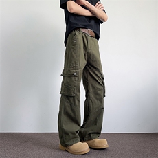 美式复古休闲潮牌男款工装裤男女K0118-P70，男装工装外套，星座308B-2