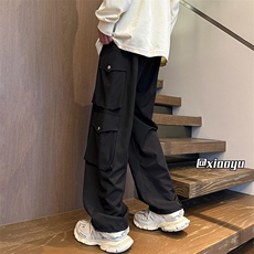 XZ616春季新款冰丝工装裤设计款垂感休闲裤TY2429P65控78，男装休闲裤，星座512A（原616）