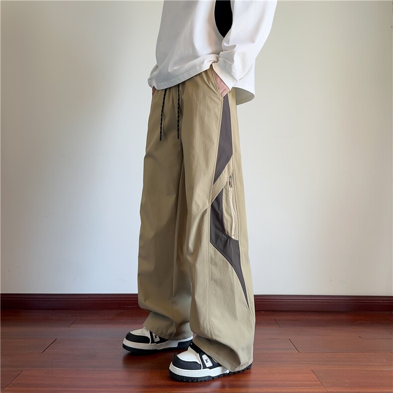 拼接拉链设计冲锋裤B315-K25490-特p35控68加绒K25490JR特p45控88,男装休闲裤,电商B315