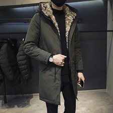 男士中长款棉袄外套2020冬季新款棉服加厚保暖羽绒棉衣DS219T，男装棉衣，电商A102