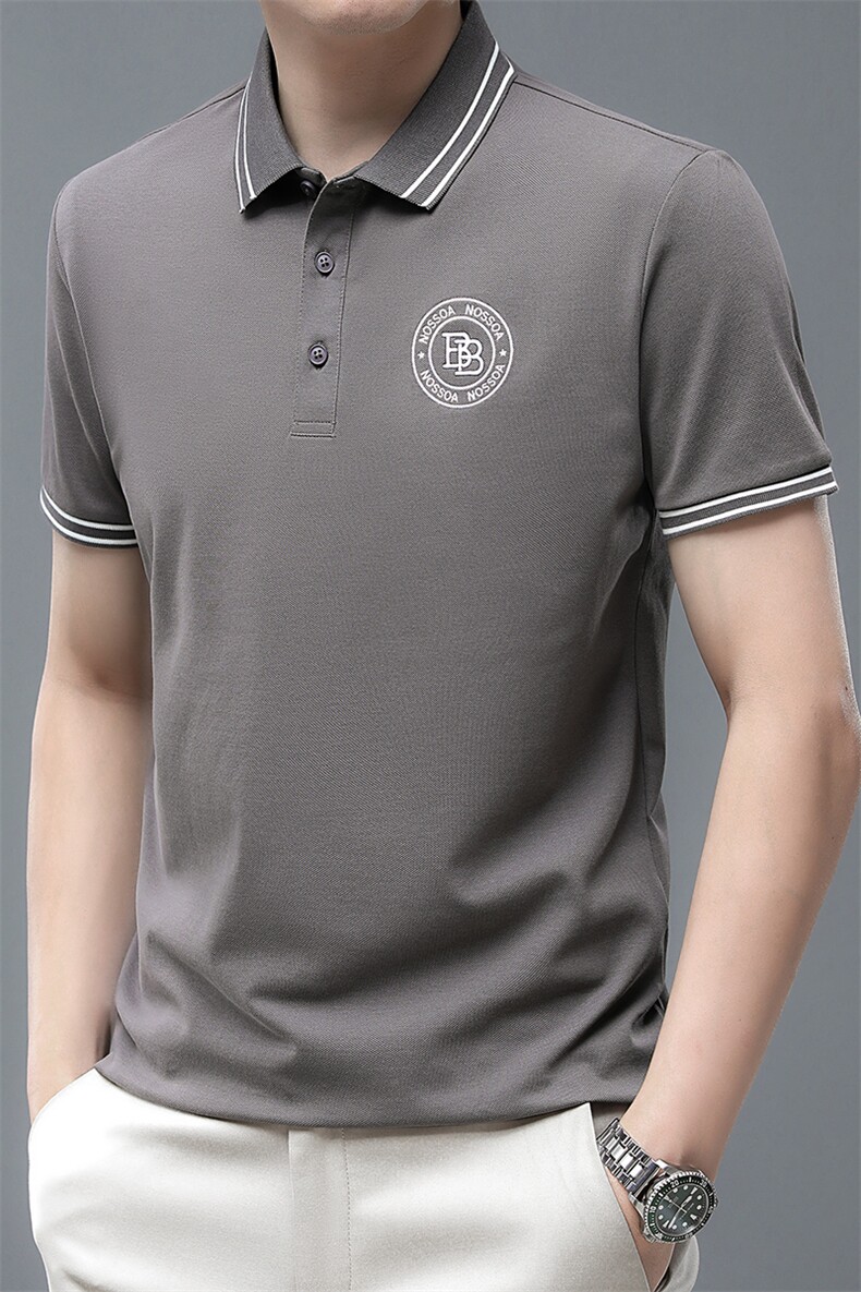 F86117男士2023年夏季新款百搭T恤男短袖商务休闲体恤男P52,男装T恤,电商B360