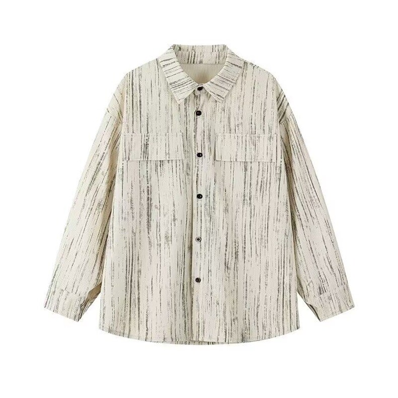 冰丝翻领防晒衣服扎染长袖衬衫夏季男士大码宽松花衬衣春秋薄外套,男装防晒衣,星座218-1（原230）