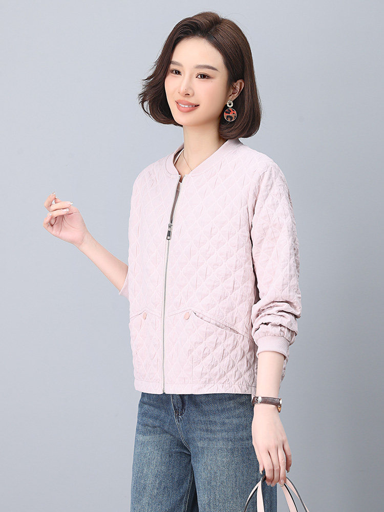 减龄polo外套女春款宽松短款小个子休闲开衫上衣Y15439,女装短外套,雪樱依海