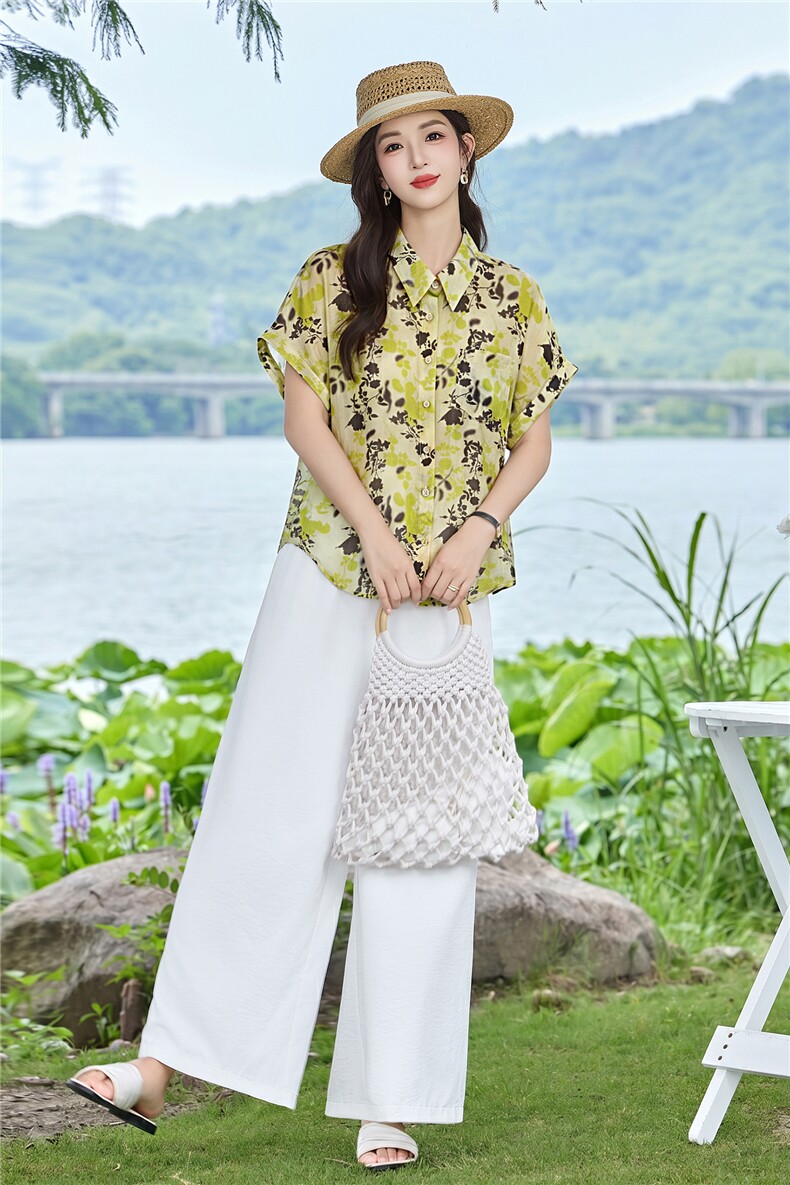 现货！2026年夏季时尚简约大方气质优雅宽松休闲两件套裤套装女,女装套装/套裙,衣之秀