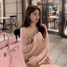 马海毛针织毛衣均码现货，女装针织衫/毛衣，G