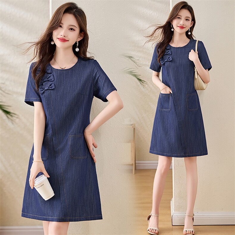 2025年夏季新款气质百搭款连衣裙，女装连衣裙，伊航服饰