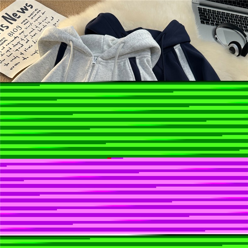 现货！400克重磅秋季潮牌简约线条宽松运动卫衣WY811P55控88,男装卫衣,星座610B-1