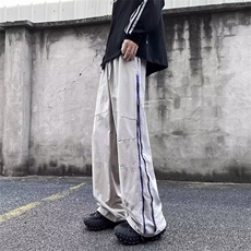 休闲裤男士春秋季薄款宽松直筒裤子美式青少年男生速干运动长裤，女装休闲裤，星座506