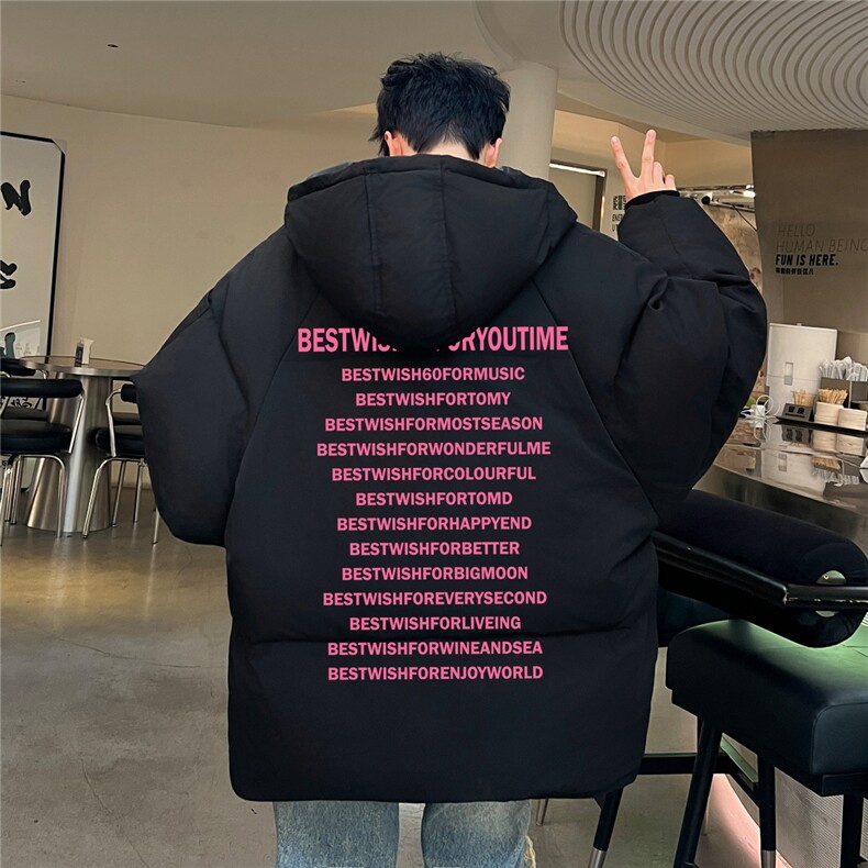 棉袄厚外套港风日系棉衣纯色棉服大码面包服1016-1M08P90K118,男装棉衣,星座1016-1（原电商B408-1）