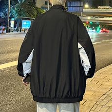 春秋季潮牌宽松拼接冲锋衣新款休闲户外夹克外套，男装夹克，星座410-7