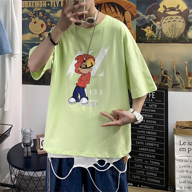 港风夏季t恤男潮流时尚休闲男装tA210-A8365-P32,男装T恤,星座210-3
