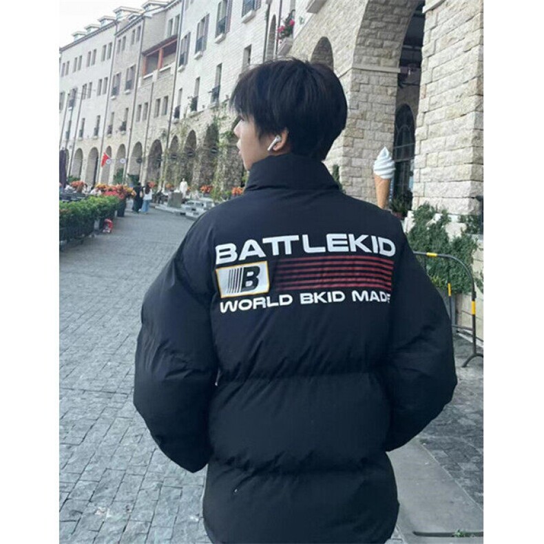 潮牌美式复古字母面包棉服男冬季情侣高街棉衣外套MC07,男装棉衣,星座1116A（原606A-3）