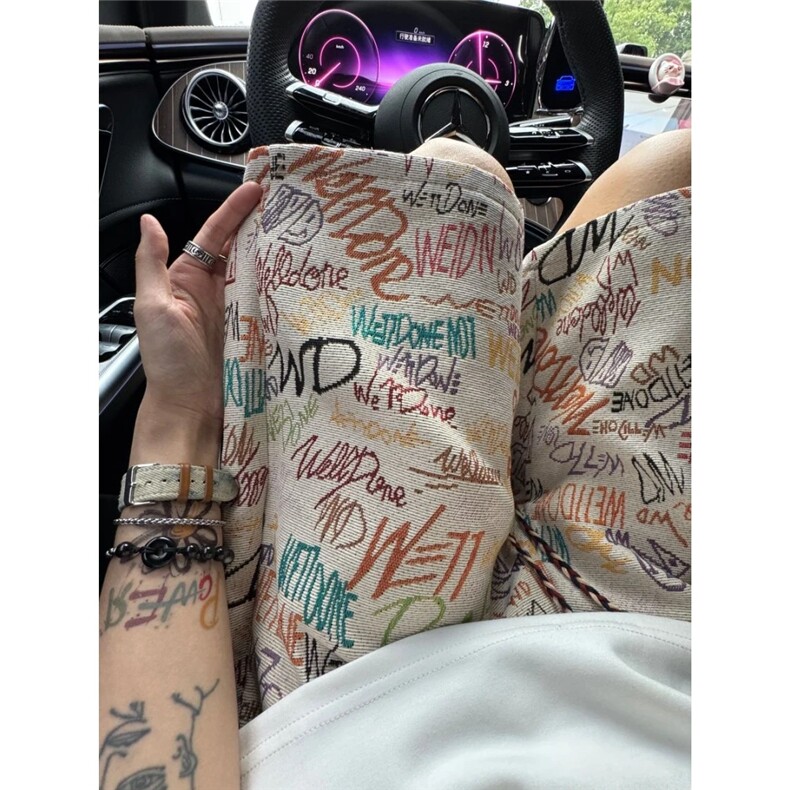 网图美式ins高街宽松民族风休闲短裤五分裤DK01特批25,男装牛仔裤,星座225-6