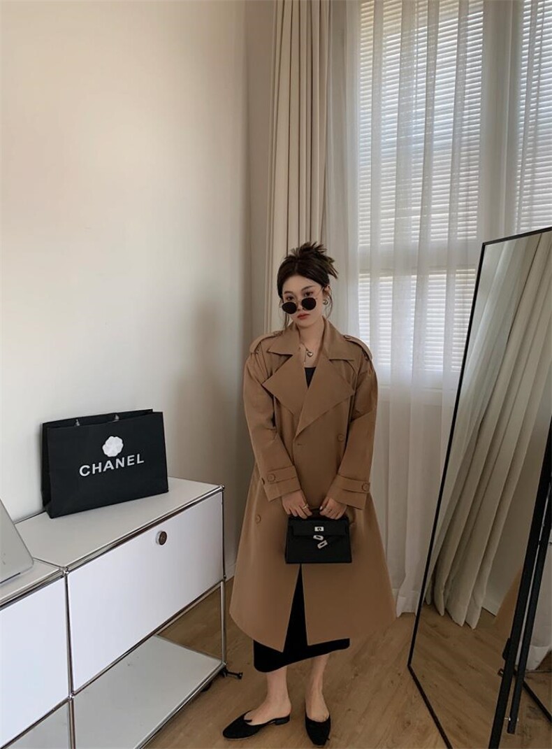 2022春款百搭风衣，女装风衣，谦度