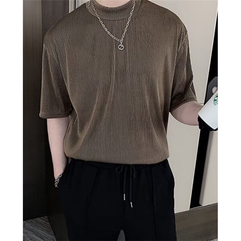 日常潮夏季男时尚潮牌圆领新款ins五分袖潮流T恤标准慵懒TT08，男装T恤，星座1116A（原606A-3）