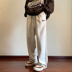 数据爆重磅休闲裤男宽松直筒阔腿裤416B-KL300-P50限68加绒60，男装休闲裤，星座416B-1
