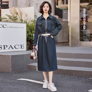 欧货爆款流行牛仔套装女2024初秋新款洋气减龄时髦流行半裙两件套图片