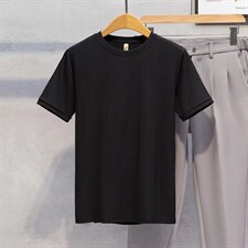 男春季潮韩版宽松百搭情侣冰丝短袖针织衫T542P25，男装针织衫/毛衣，星座1116-2