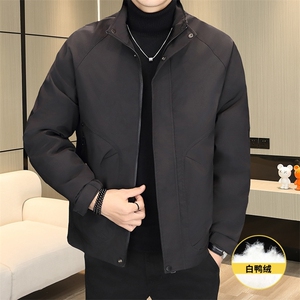 羽绒服男新标50白鸭绒夹克外套休闲时尚立领男士上衣Y3076-P140图片