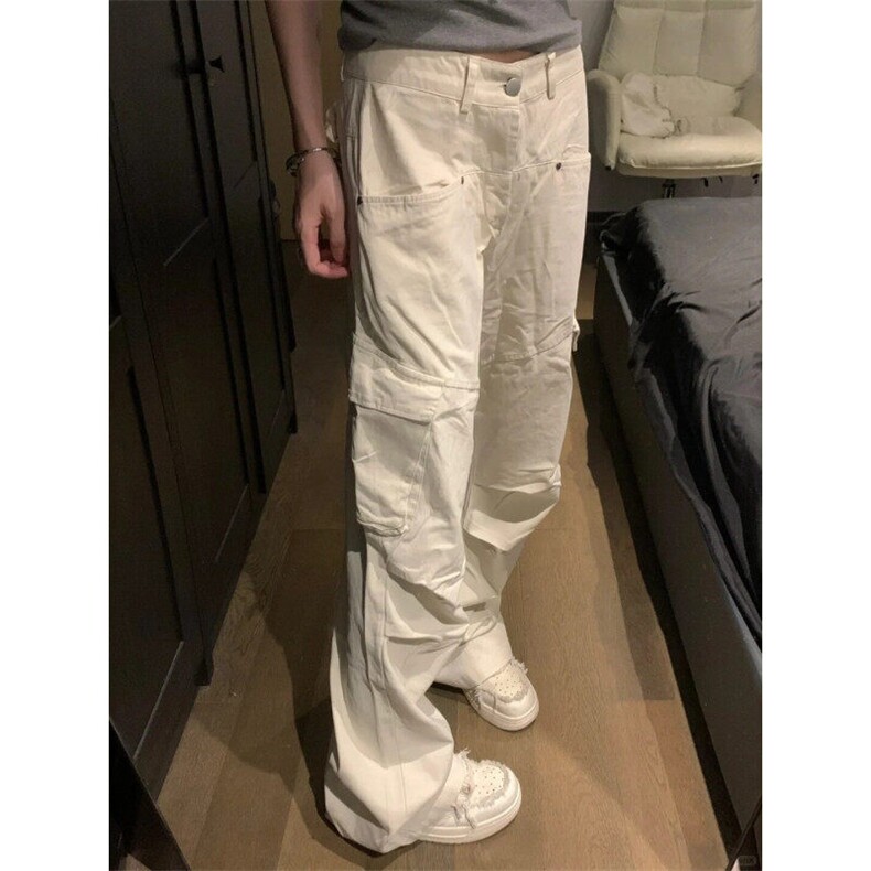 GZK278LL-P60美式复古工装裤男宽松直筒阔腿裤子,男装工装外套,星座1007（原301D）