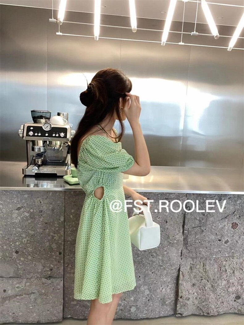 露腰连衣裙，女装连衣裙，FST