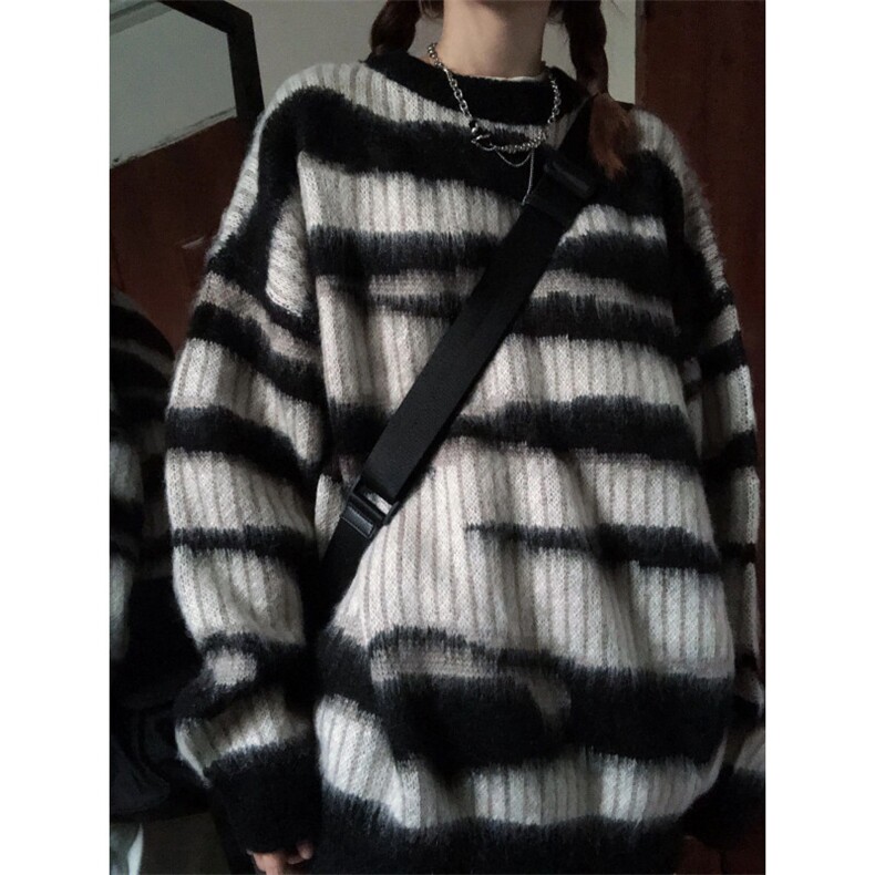 【有货】MY3010CC-特P46条纹毛衣男慵懒风情侣针织衫外套,男装针织衫/毛衣,星座1007（原301D）