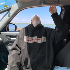 美式潮牌重磅水洗做旧连帽卫衣力推大码男XZ517A-2-Y7745-P68，男装卫衣，星座517A-2