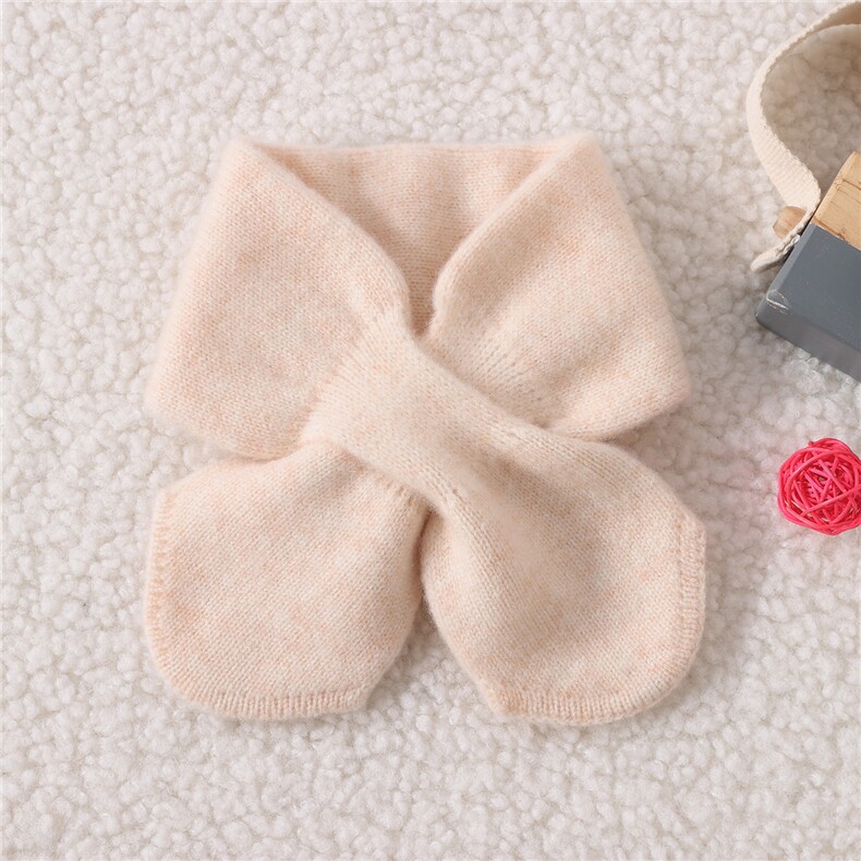 2025年冬季新款百搭穿孔蝴蝶结围巾，围巾，蒙王妃