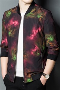 休闲百搭新款夹克外套秋时尚印花潮流中青年上衣ASD98013-P160,男装夹克,电商B212（原钱塘6029）