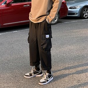 秋冬男潮牌日系百搭工装裤直筒宽松休闲长裤港风2020K535-P35图片