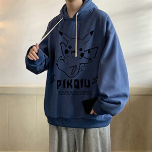 纯棉连帽卫衣男大码运动帽衫宽松薄WY2078-P35 加绒款-P40图片