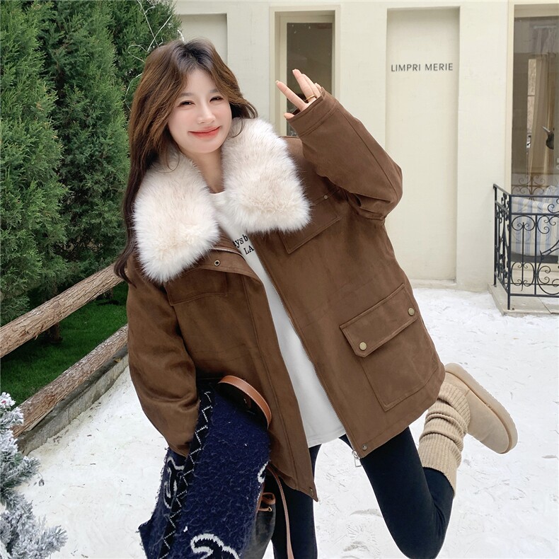 【新款现货】大毛领休闲时尚派克羽绒服192-676P310K438，女装羽绒服，浙宝192（原082）