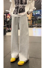 春季新款垂感休闲裤慵懒宽松美式复古卫裤男女C62170-TP3059，男装休闲裤，电商A102