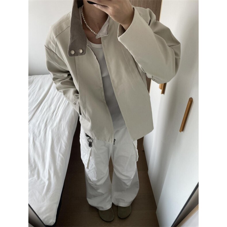 【有货】cleanfit高级感玉米格外套底特律工装夹克8252LL-特P65,男装夹克,星座1007（原301D）