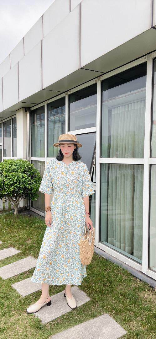 纯苎连衣裙小衫裤子裙子衬衣 时尚风 风淑女风休闲风，女装连衣裙，川哲