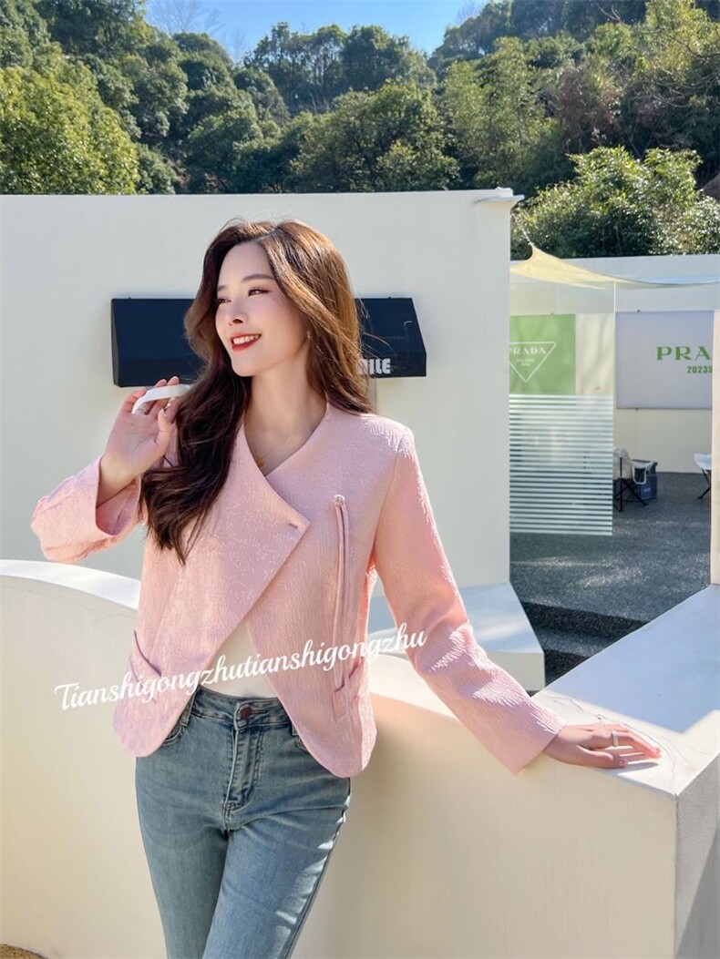 提花刺绣材质风外套，其它，天使公主